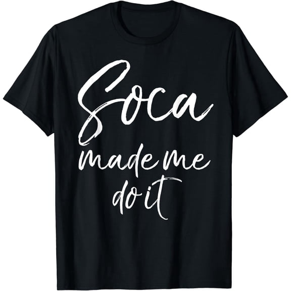 Soca Music Lover T-Shirt Funny Caribbean Heritage Carnival Festival Graphic Tee Retro Style Caribbean Party Apparel