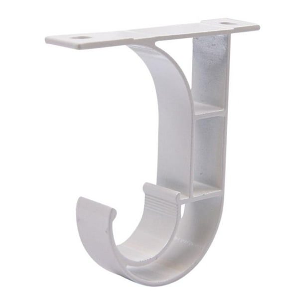 2 Pcs Drapery Rod Bracket Curtain Rod Holder Ceiling Installation