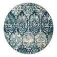 thumbnail image 3 of Unique Loom Sumter Collection Area Rug - Brewton (5' 1" Round Navy Blue/Blue), 3 of 7