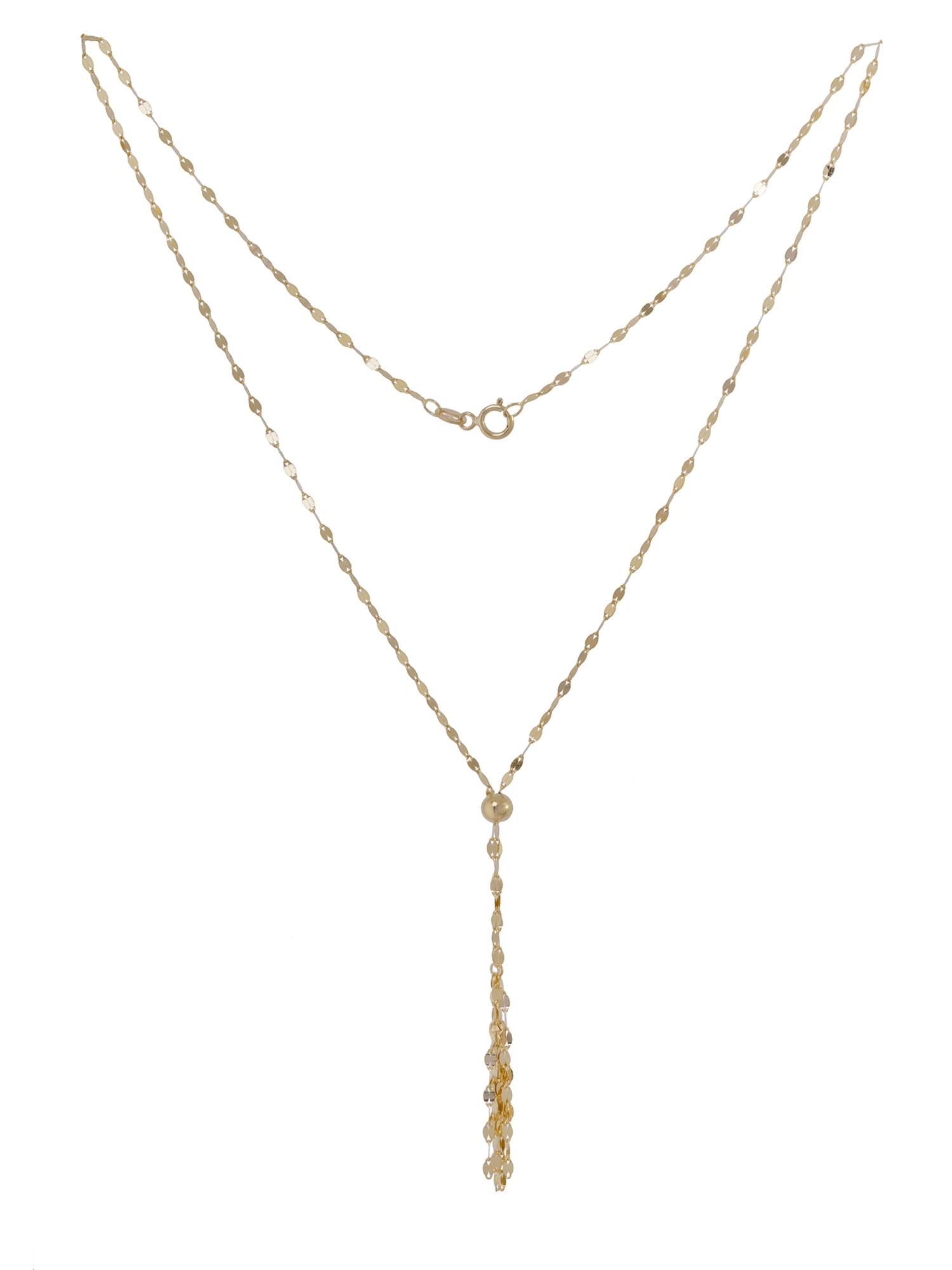10kt Yellow Gold Tassle Necklace 17
