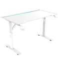 thumbnail image 2 of Escritorio ACTECK ERGO DESK PRO ED757 Ergonimico Hasta 100kg 3 Ajustes de altura Iluminación RGB + Porta Vaso Blanco AC-941440, 2 of 6