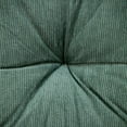 thumbnail image 4 of Parkland Collection Alena 24x24" Solid Cotton Floor Pillow in Charcoal, 4 of 6