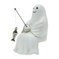 thumbnail image 1 of Pequeña figura de pescador, maceta decorativa, obra de arte, bonita y novedosa decoración de Halloween para estantería de entrada interior y exterior., 1 of 9