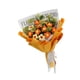 thumbnail image 2 of Ramo de flores de ganchillo, flores artificiales, flores falsas, flores preservadas para boda. Naranja, 2 of 9