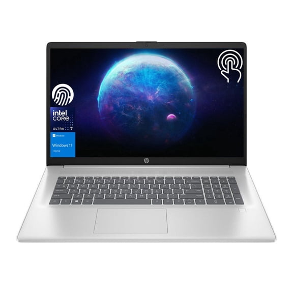 HP Essential 17.3" Touchscreen Business Laptop, Intel Core Ultra 7 255U, 16GB DDR5, 1TB SSD, W11H, Silver