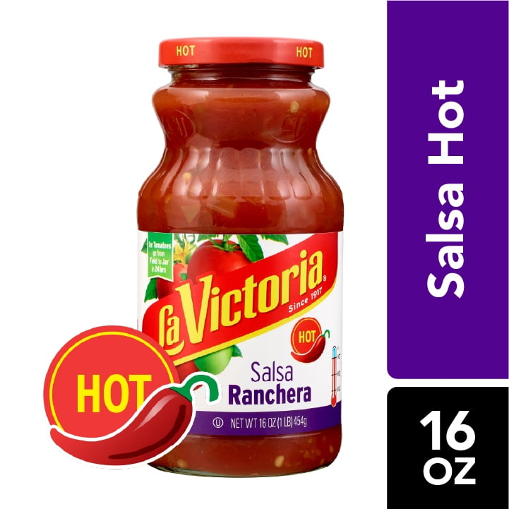 La Victoria Salsa Ranchera, Hot, 16 oz