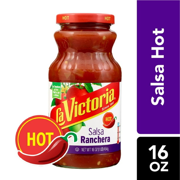 La Victoria Salsa Ranchera, Hot, 16 oz