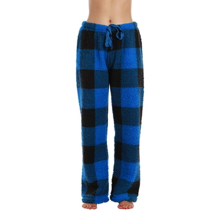 

Just Love Women s Plush Pajama Pants (Big Plaid - Royal 3X)