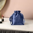 thumbnail image 2 of Satin Polyester Drawstring Pouch Smooth & Soft Feel Design Lightweight Storage for Jewelry Cosmetics Accessories, 2 of 5