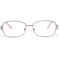 thumbnail image 3 of Tango Optics Metal Optical Eyeglasses Frame Luxe Stainless Steel Virginia Apgar Square Pink Silver Oval For Prescription Lens -, 3 of 7