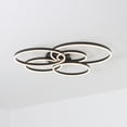 thumbnail image 5 of UMEILUCE 5 Lights Modern LED Dimmable Black Rings Semi-Flush Mount for Dining Living Room,L41.3 Inch, 5 of 7