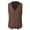 Coffee, variant on Men's Western Cowboy Suit Vest Slim Fit Faux Suede Leather Dress Vests Waistcoat for formal Business Wedding Khaki