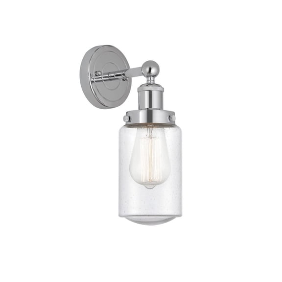 616-1W-PC-G314 Innovations Lighting Dover - 1 Light Wall Sconce In Industrial Style-10 Inches Tall and 6.5 Inches Wide-Polished Chrome Finish-Mercury