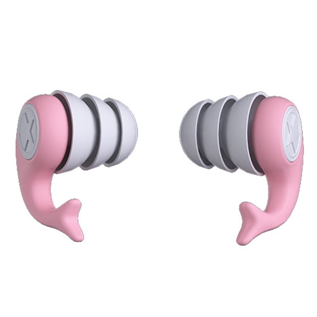 Visland Bouchons d'Oreilles Ergonomiques en Silicone 25 DB Réduction de Bruit Étanche Réutilisable Protection Auditive Anti-Poussière pour Travail Sommeil Étude Fêtes Ronflement