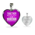 thumbnail image 4 of Together With You Is My Favorite Place To Be Heart Pendant Necklace, 4 of 11