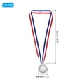thumbnail image 2 of Uxcell Blank Award Medals, 10 Pack Silver Award Medal with Neck Ribbon, Make Your Medals Kit, 2 of 7
