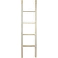thumbnail image 3 of Ekena Millwork 15"W x 60"H x 3 1/2"D Vintage Farmhouse 4 Rung Ladder, Barnwood Decor Collection, Chalk Dust White, 3 of 13