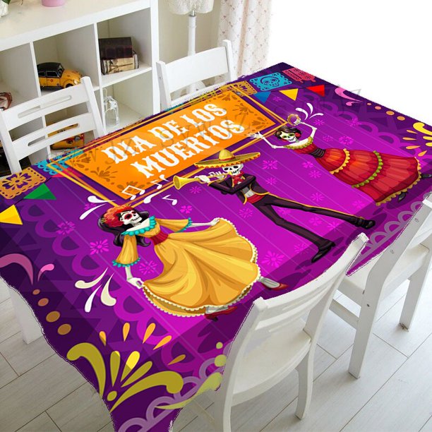Mantel con diseño de calavera del Día Mexicano de los muertos, decoración de fiesta, mantel para el hogar, restaurante, decoración de cocina, accesorios para mantel xuanjing unisex