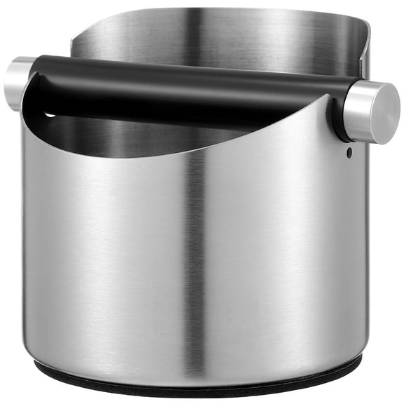 MLINS 1pc Coffee Grounds Bucket Wok Coffee Container Espresso Machine Accessories Espresso Tamper Coffee Grind Dump Bin Pot Espresso Coffee Machine Cup Garbage Can Stainless Steel
