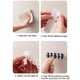 thumbnail image 5 of Soporte De Gancho De Plástico Ganchos de pared multiusos desmontables, sin taladro, color blanco (paquete de 1) JASKFLY, 5 of 7
