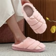 thumbnail image 3 of Womens Fuzzy Slippers for Home Bedroom Winter Warm Furry House Slip on Shoes Comfy Plush Non Slip Spa Slides, 3 of 9