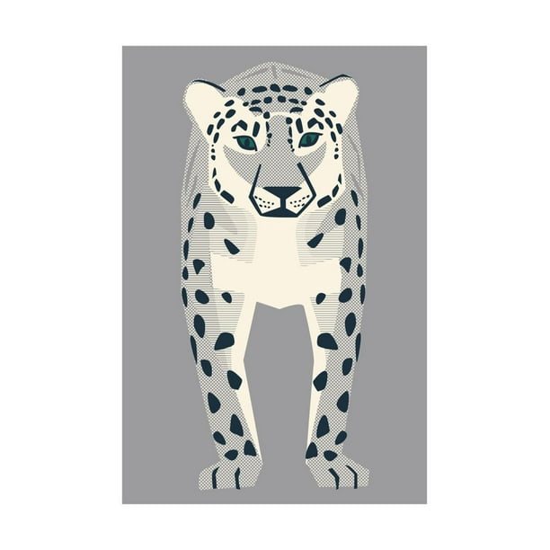 Snow Leopard Print Wall Art Com - Animal Print Wall Art