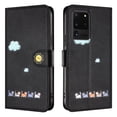 thumbnail image 6 of JTCASES for Samsung Galaxy S20 Ultra Wallet Case, Lovely Cat Pattern PU Leather Shockproof TPU with Card Slots Cash Pocket Magnetic Closure Removeable Wrisr Strap Stand for S20 Ultra, Black, 6 of 8