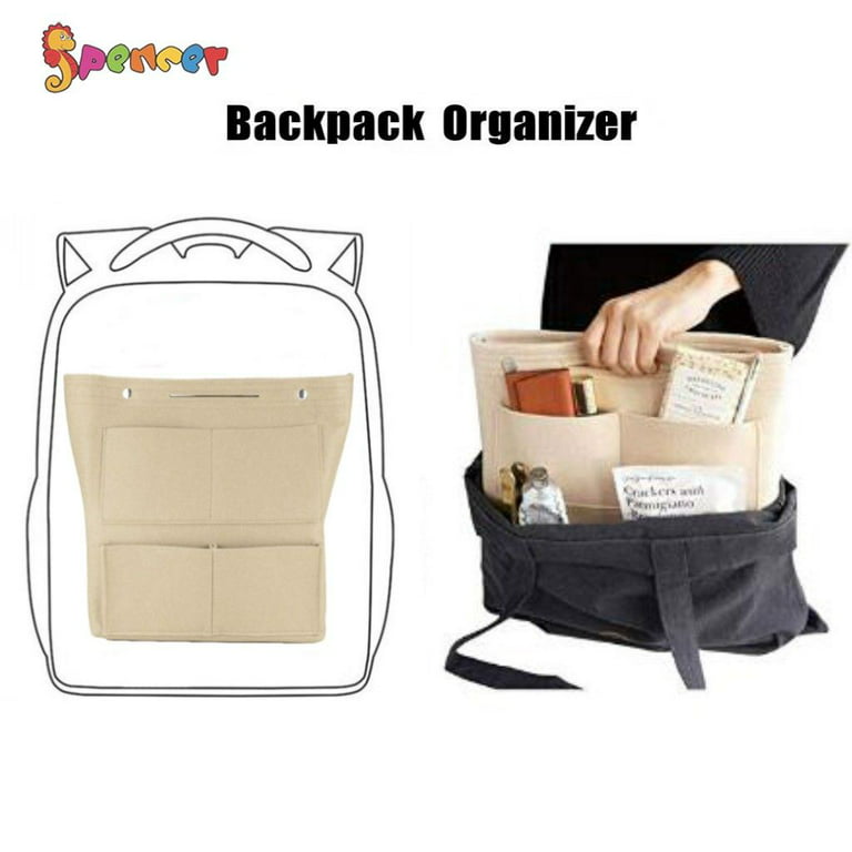 Taller Large Bag Organizer for Tote Bag Purse Organizer Insert With Two  Divider Compartment Zipper and Laptop Case. -  Norway