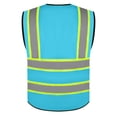 thumbnail image 2 of High Reflective Vest Class 2 Safety Vests with 5 Pockets Zipper High Visibility Construction Uniform Meets ANSI/ISEA, 2 of 5