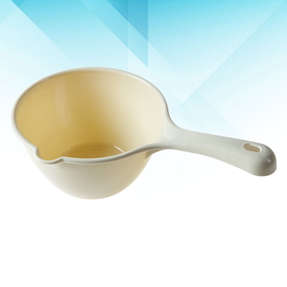 COSMOBETTY Khaki Plastic Water Ladle Kitchen Tool for Home Use Ideal for Bathing and Watering 1Pc