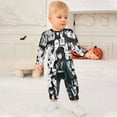 thumbnail image 3 of Demon Slayer Muichiro Tokito Baby Onesie Romper Footless Infant Long Sleeve Jumpsuit for Boys Girls, 3 of 8