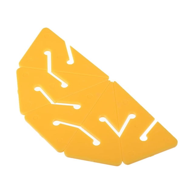 Toystoory 5 uds Logos geometría tres plástico señal segura que indica pequeño ligero reemplazo de señal bajo el agua Deportes acuáticos Amarillo