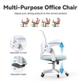 thumbnail image 6 of Nazhura Mesh Office Desk Chair with Flip-up Arms, Green, 6 of 8