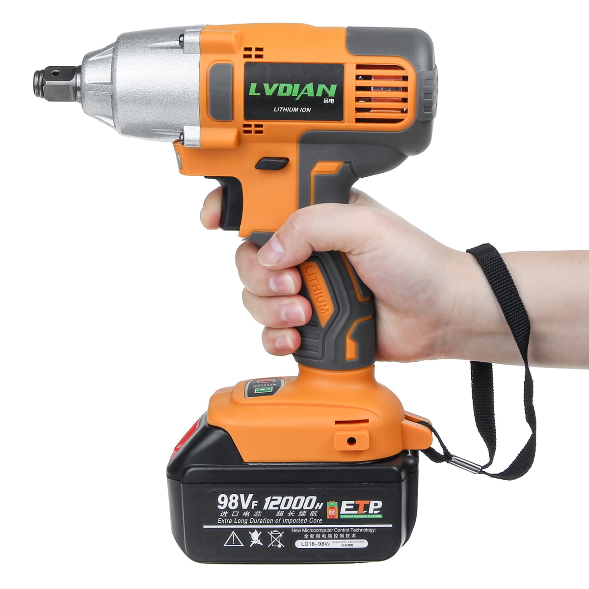 Powerful Cordless Impact Wrench 320Nm Electric Brushless Motor High Torque Impact Drill Driver