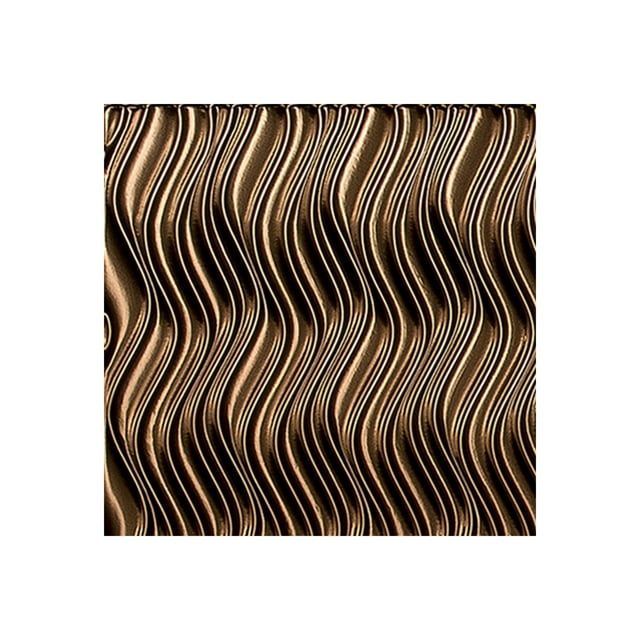 FASÄDE Easy Installation Current Oil Rubbed Bronze Wall Panel Sample (12" X 12" Sample)