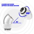 thumbnail image 4 of Adaptateur de Raccord Cpu Angulaire 45 Degrés Refroidi à l'Eau, Accessoire de Refroidissement par Eau, 4 of 7