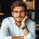thumbnail image 3 of Gafas Cyxus con bloqueo de luz azul para hombre TR90 Acetate 8216, 3 of 9