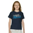thumbnail image 3 of Lover Not Fighter Peace Love Friendly Crewneck T Shirts Boy Girl Teen Brisco Brands XS, 3 of 5
