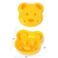 thumbnail image 4 of Moho de arroz en forma de oso | Cortador de Bento Antiadherente | Prensa para bocadillos adorables y comidas decorativas | Modelador de Alimentos de Liberación Fácil | Plástico resistente sin BPA, 4 of 9