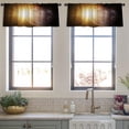 thumbnail image 3 of LALILO Kitchen Curtain Valance Earth And Bright Sun Nasa Sun Rod Pocket Window Curtain 52"x 18" Set of 2, 3 of 5