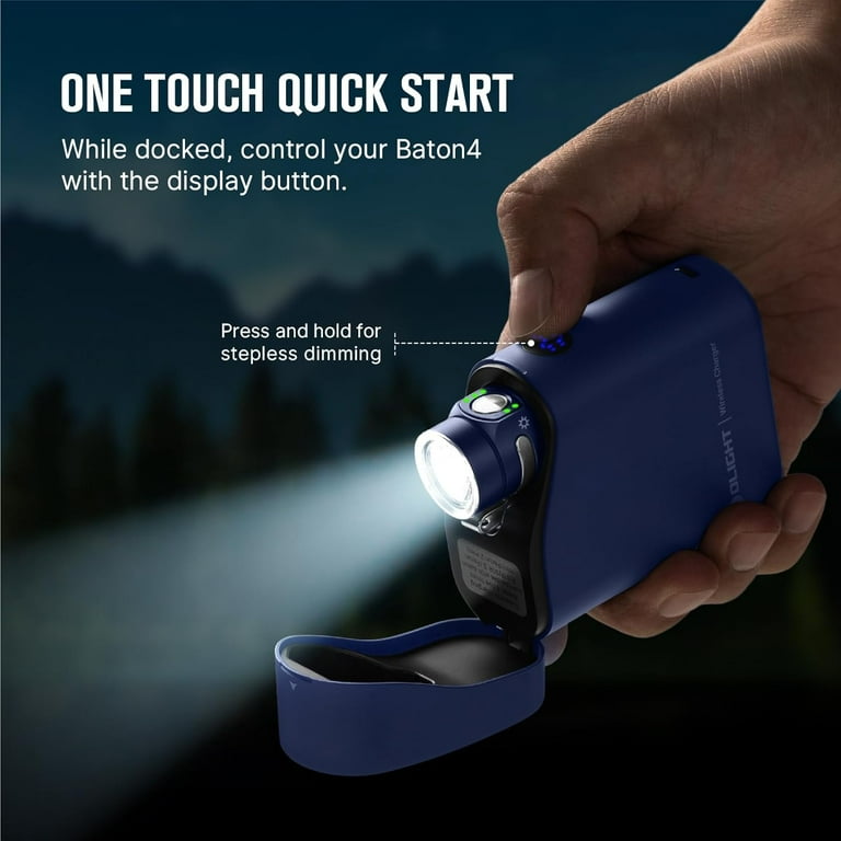 Olight Baton 4 Premium Edition Flashlight Regal Blue