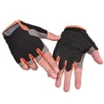 thumbnail image 1 of Guantes de ciclismo, fitness, levantamiento de pesas, medio dedo, antideslizantes, tácticos, para gimnasio, deportes al aire libre, guantes protectores solares para hombres y mujeres, 1 of 6