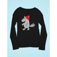 thumbnail image 3 of Wolf With A Hat Long Sleeve Toddler -Image by Shutterstock,  3 Toddler, 3 of 4