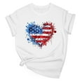 thumbnail image 3 of Drses ‌‌Women's Independence Day 4th of July Patriotic T-Shirt - American Flag & Stars Graphic Short Sleeve Tee for Summer (Sizes S - 2XL), 3 of 3