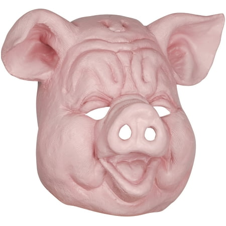 Loftus Halloween Full Head Pig Costume Full Head Mask, Pink, Teen Size