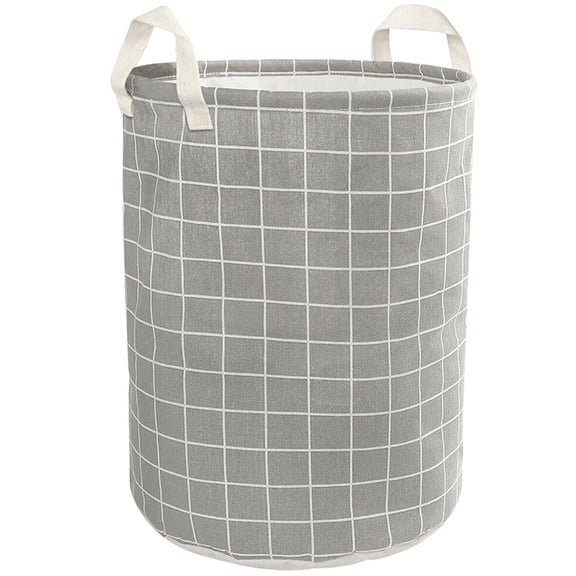 WEISIPU Canvas Laundry Basket Washing Dirty Clothes Toy Hamper Bin Storage Bag Folding