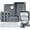 Gray, variant on COOK WITH COLOR Nonstick Stackable Bakeware Set, 13-Pc Baking Set with Baking Sheets & Pans, Pink