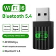 thumbnail image 2 of Adaptador USB WiFi 6 AX900 con Bluetooth 5.4, Banda Dual de 2,4 GHz y 5 GHz, Receptor Inalámbrico WLAN, Controlador Gratuito., 2 of 5