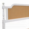 thumbnail image 2 of French Provincial Bed in Two Sizes & Colors - Crafted from Solid Pine & Rattan Polyester, 2 of 11