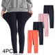 thumbnail image 1 of Odeerbi 3-12 Años Niñas 4 Pcs Leggings Mallas Elásticas Lycra Pantalones de Cómodo Suavidad Transpirable Pantimedias, 1 of 9